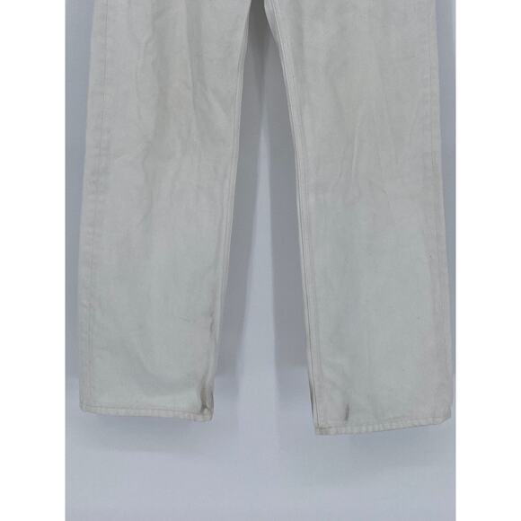 COS Women’s White Loose Fit Straight-Leg Denim High-Rise Jeans SZ 26 - Picture 6 of 11